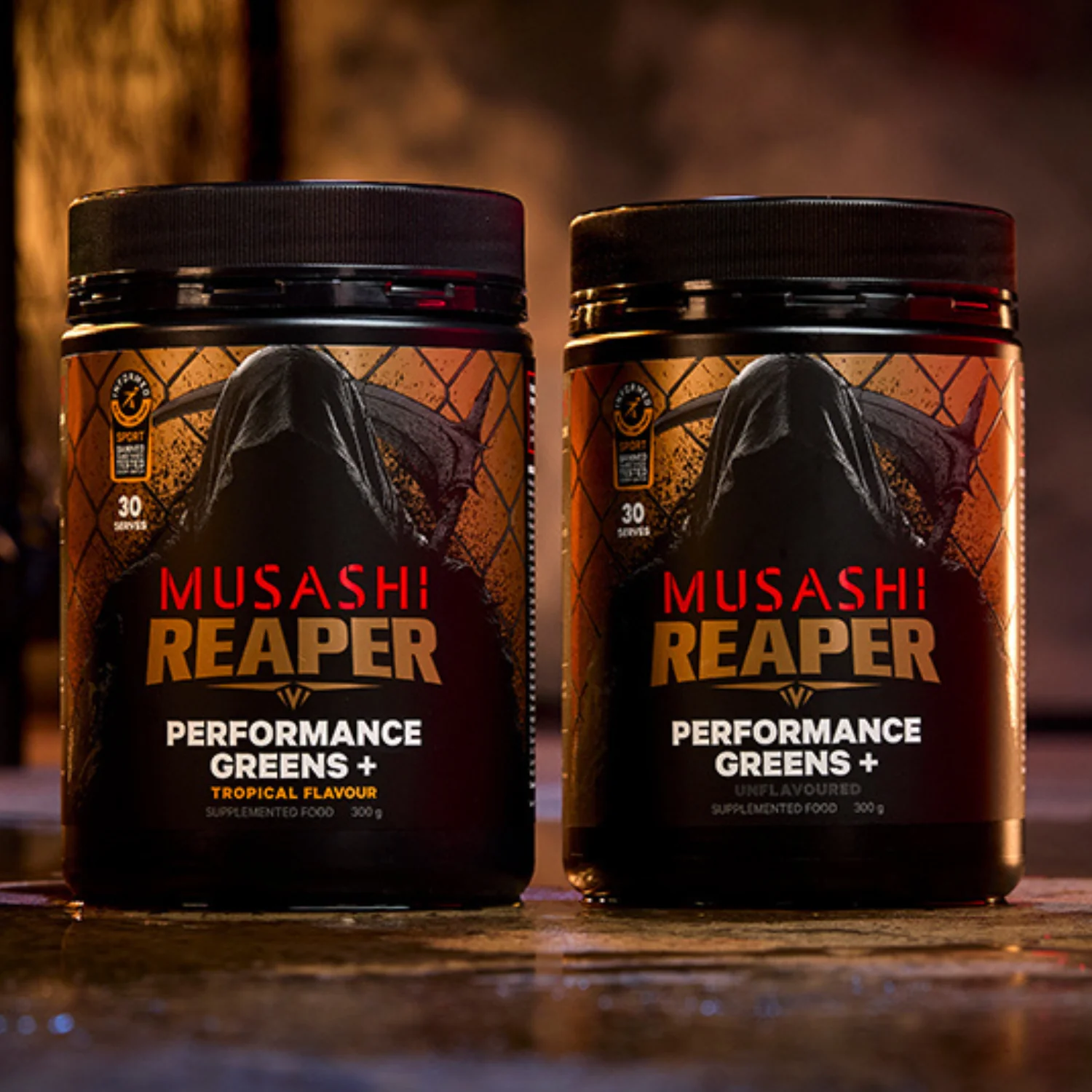 REAPER PERFORMANCE GREENS+ UNFLAVOURED OR FLAVOURED 300g - Image 3